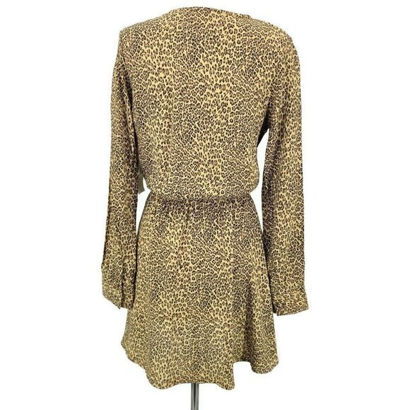 New Flynn Skye Leopard Print Mini Dress Womens XS - Picture 4 of 7